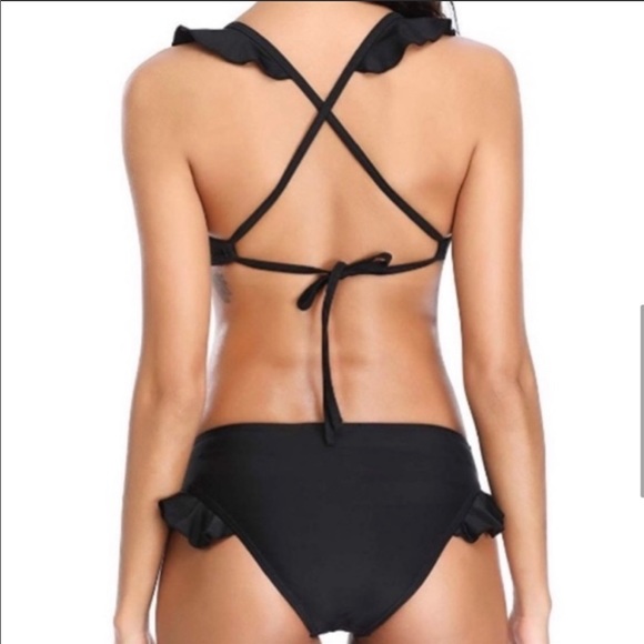 New Black Marinavida Flouncy Bikini Set - Picture 4 of 8